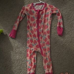 Little Sleepies Sweet Strawberries 6-12M
